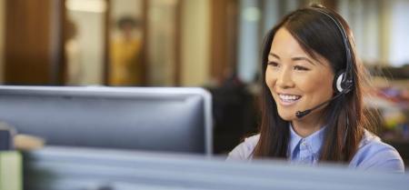 child support professional on phone